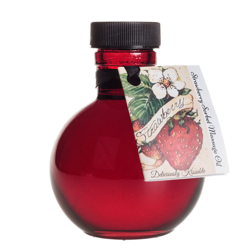 Olivia's Boudoir Kissable Oil 4oz. - Strawberry